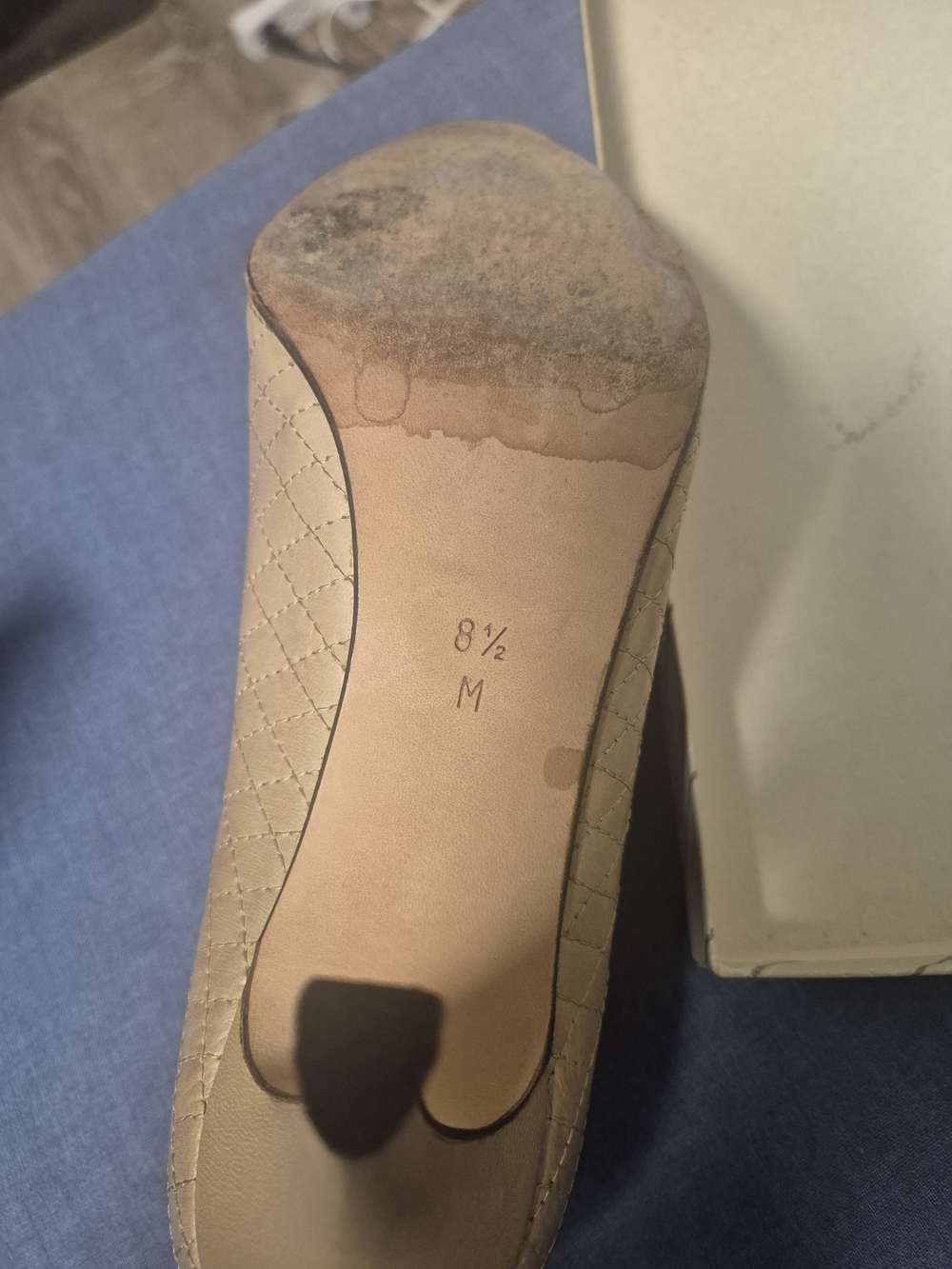 Bally Vintage Tan Quilted Leather High-Vamp Loafer Heels Old Money Corporate - Picture 4 of 12